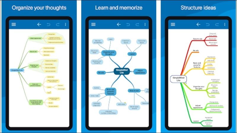 SimpleMind Lite: App vẽ sơ đồ tư duy trên điện thoại