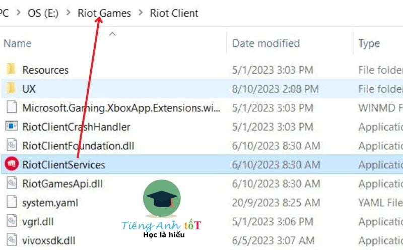 Cách xoá riot client bằng cách xoá file gốc đã tải về